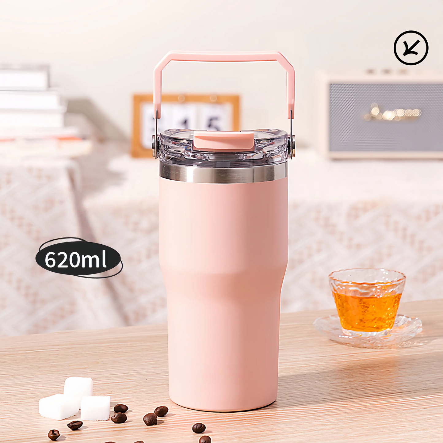 PINK 620ML Insulated Vacuum Cup